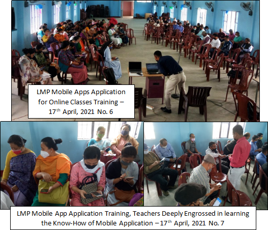 LMP Mobile Apps Application for online Classes Training-17th April,2021