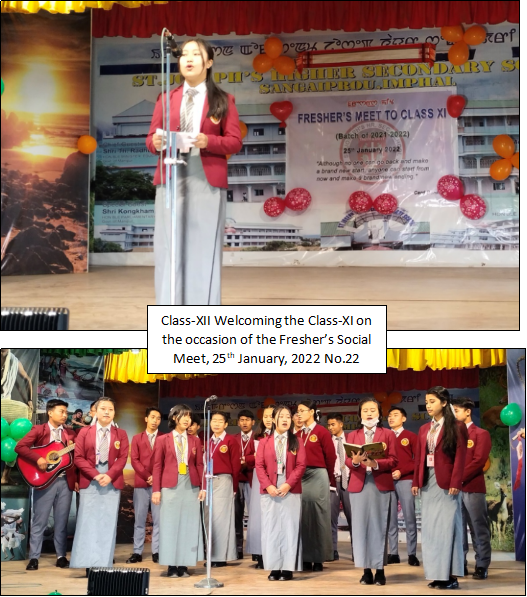 <strong>Class-XI Fresher’s Social Meet – 25<sup>th</sup> January, 2022</strong>