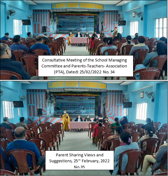 <strong>Consultative Meeting of the School Managing Committee and Parents-Teachers- Association (PTA), Dated: 25/02/2022</strong>